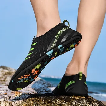 Легкие водные кроссовки, женские шлепанцы для плавания, водная обувь большого размера, быстросохнущие пляжные сандалии для прогулок, мягкие кроссовки для йоги на плоской подошве