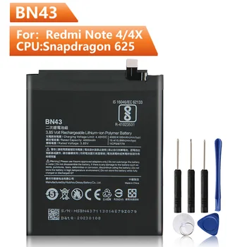 Новая сменная батарея телефона BN43 для Xiaomi Redmi note4X, Redrice Note4X, стандартная версия аккумулятора 4100 мАч