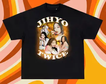 НОВАЯ футболка TWICE BASIC Jihyo с графическим рисунком, футболка в стиле Kpop, рубашка в стиле бутлегов, унисекс от 1 до 2.