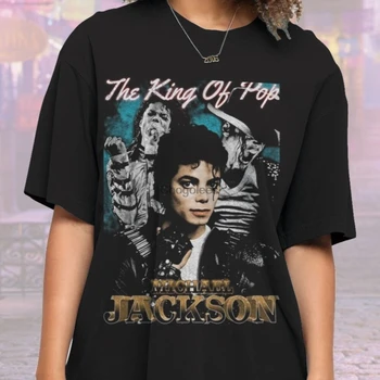 Рубашка Короля поп-музыки Майкла Джексона Рубашка Майкла Джексона Специальный Подарок Для Фаната Винтажная Рубашка Американского автора песен 80-х Музыкальная Рубашка