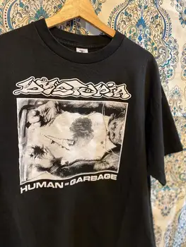 #Антиутопия Панк-группа Human-Garbage Crust, черная футболка с коротким рукавом LNH8103