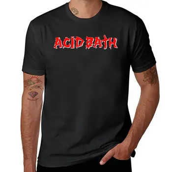 Новая футболка с логотипом группы Acid Bath, футболка с графикой, короткие футболки с графикой, летняя одежда, черные футболки для мужчин