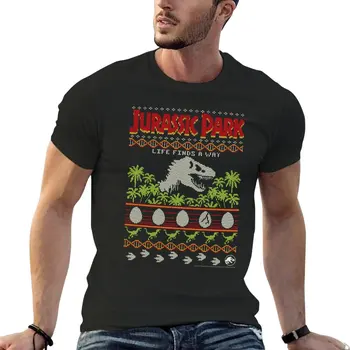 Новый Парк Юрского периода, Рождественский Тираннозавр, Парк открыт, Винтажный уродливый свитер, футболка, великолепная футболка, мужские винтажные футболки