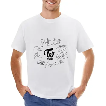 Фирменная футболка TWICE Member, мужские белые футболки больших размеров