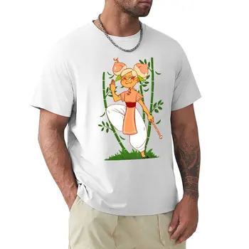 Футболка с персиковым печеньем, забавная летняя одежда, мужская футболка