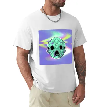 Футболка с рыбным пришельцем, великолепные футболки, графические футболки, мужская футболка оверсайз