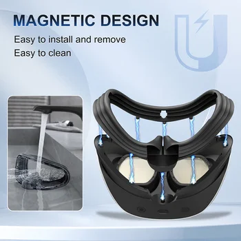 Магнитная сменная накладка для лица, Светонепроницаемое быстроразъемное устройство, бленда объектива, устойчивая к царапинам для очков PS VR2 Аксессуары