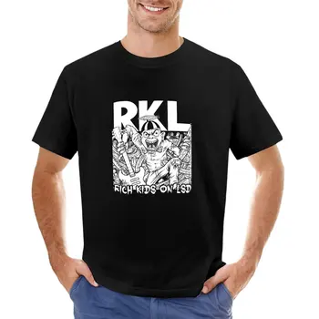 Футболки RKL для мальчиков, белые футболки, пустые футболки, футболки для мужчин, хлопок