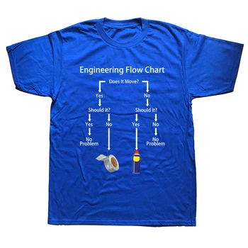 Забавная технологическая схема, футболки с профессией инженера, уличная одежда из хлопка с графическим рисунком, Подарки на день рождения с коротким рукавом, Летняя футболка