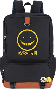 Школьный рюкзак с принтом аниме Assassination, сумка для книг с принтом Korosensei, ноутбук, мужская женская школьная сумка