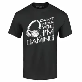 Не слышу тебя, игровая футболка Im, забавные игровые футболки для геймеров