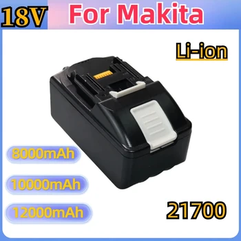 Для Makita 18V Аккумулятор 8Ah/10Ah/12Ah Со Светодиодом Литий-Ионный LXT BL1860B BL1860 BL1850 Аккумулятор Для Электроинструмента DDF486