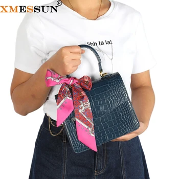 Бренд XMESSUN, дизайнерская сумка через плечо с крокодиловым узором для женщин, модная женская сумка через плечо, роскошные кошельки Casua lHandbag