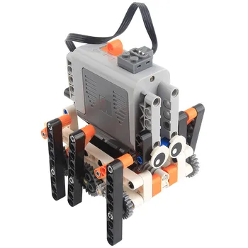 MOC Robotics Technology Запчасти Строительные Блоки Шестиногий Бионический Шагающий Робот Кирпичи Строительная Модель Обучающая Игрушка 