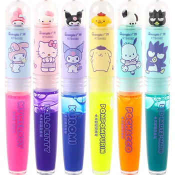 24шт Sanrio Hello Kitty Kuromi Ручка для рисования большой емкости, Маркер, Красочная ручка, Акварельная ручка