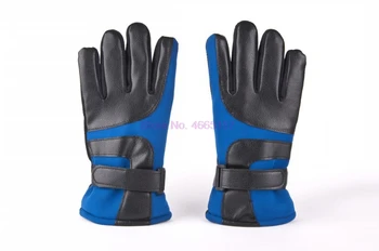 По DHL 200 пар уличных теплых меховых утолщающих термальных лоскутных перчаток для мужчин, зимние Мужские перчатки из овчины, перчатки из натуральной кожи