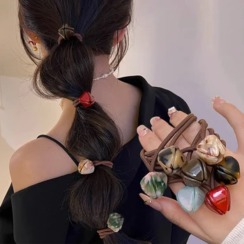 Модные веревки для волос из ацетата Тюльпан, лента для волос в виде сладкого цветка, эластичная резинка для женщин, резинки для волос, аксессуары для волос, Подарки