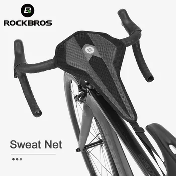 Rockbros официальный Водонепроницаемый Велосипед Sweatband Велоспорт Тренажер Для Верховой Езды Крытый Впитывающий Пот Чехол Сетчатая Рама MTB Аксессуары