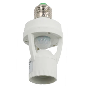 Цоколь Лампы Преобразователя E27 110-240 В с Датчиком Движения PIR, Автоматическое Обнаружение Человеческого Тела, Лампа Pir Индукционного контроля