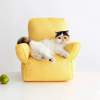 Кошачьи диваны 4 разных цветов, Диван-кровать для кошек, Гнездо для котенка, Мини-кошачьи кресла