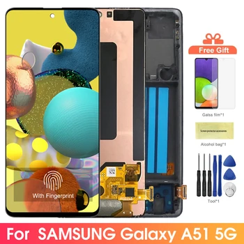 Super AMOLED экран для Samsung Galaxy A51 5G A516F A516B Замена ЖК-дисплея с сенсорным экраном для Samsung A51 5G