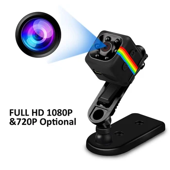 Микрокамера Full HD 720P / 1080P Камера для домашней видеосъемки инфракрасный Аудиомагнитофон ночного видения Mini DV Cam SQ11