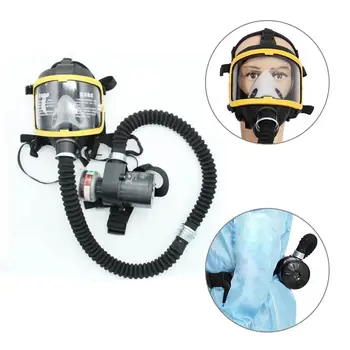 Защитный электрический противогаз с постоянной подачей воздуха на все лицо, респиратор, система безопасного дыхания, комбинированное устройство для маски на рабочем месте