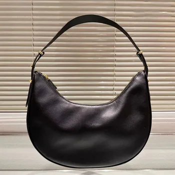 Женская сумка Half Moon из натуральной кожи 2023 года, роскошная сумка подмышками, Новая сумка-хобо