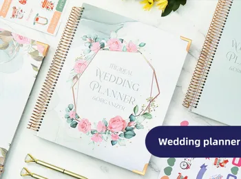 Полная книга планирования свадьбы на английском языке формата А4, составьте списки подарков на свадьбу, все процессы, праздники.