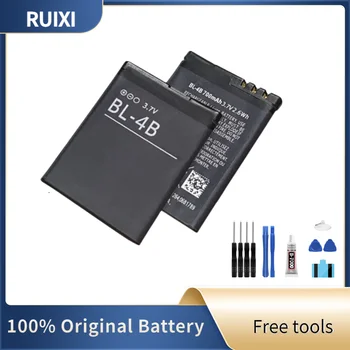 100% Оригинальный аккумулятор RUIXI BL-4B 700 мАч для Nokia 2630 2670 2505 3606 3608 7500 6111 7370 7373 7070 5000 7088 N75 N76