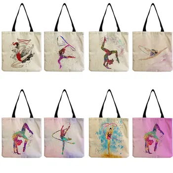 Художественная гимнастика 2022 Модная сумка, настраиваемая сумка для подарков школьному учителю, женская сумка через плечо с принтом большой емкости