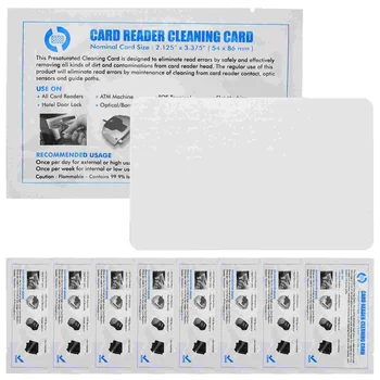 10 Шт Очиститель Pos-терминала Чистящие карточки для принтера Пустой Кредитный аппарат Считыватель с магнитной головкой из ПВХ