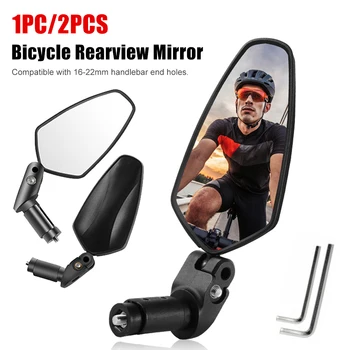 WEST BIKING Велосипедное Зеркало Заднего Вида Регулируемое Акриловое Зеркало Len MTB Заглушка для Руля 16-22 мм Зеркало Бокового Вида Запчасти Для Велосипеда