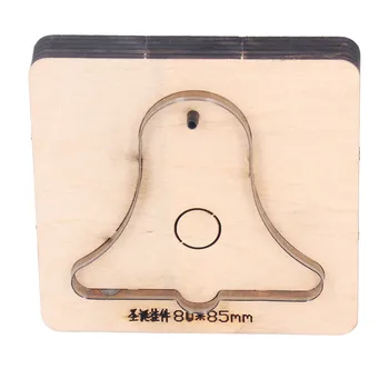 Многофункциональная подвеска-колокольчик для резки кожи с рисунком отверстий Форма для штамповки из сплава дерева и кожи для поделок DIY