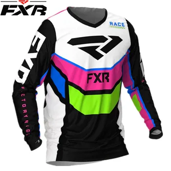 Джерси для скоростного спуска, FXR, Новая спортивная рубашка с длинным рукавом, Велосипед, Велосипед, Мотоцикл, рубашка для мотокросса, Polera Mtb, Джерси