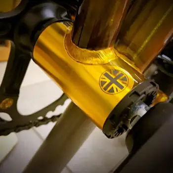 Защитное снаряжение для велосипеда TWTOPSE для складного велосипеда Brompton Нижний кронштейн из алюминиевого сплава Защитная накладка Аксессуар