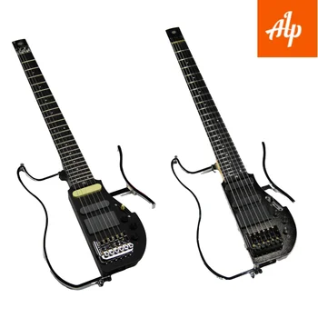 ALP Красочная складная Электрическая дорожная гитара, ультралегкая портативная и перезаряжаемая гитара без головы AD-80