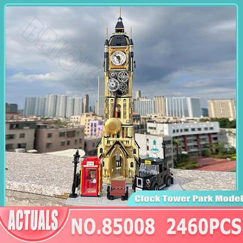 Городское строительство, стимпанк, парк с часами, модель 85008 Всемирно известный Лондонский Биг Бен, архитектура, блоки, кирпичи, Детские игрушки, подарки