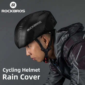 Велосипедный шлем ROCKBROS, Дождевик, Ветрозащитный, водонепроницаемый, Пылезащитный Шлем для шоссейного велосипеда MTB, защитный чехол, Аксессуары для велосипеда