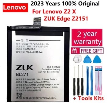 100% Оригинальный Аккумулятор BL271 для Lenovo Z2 X/ZUK Edge Z2151 akku Li-ion 3050mAh Качественные Сменные Батареи + Бесплатные Инструменты