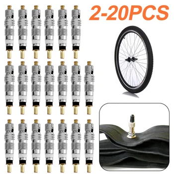 2-20 шт Серебристый Съемный сердечник клапана Presta Замена сердечников клапанов для велосипеда MTB/Шоссейного велосипеда Аксессуары для велосипедов