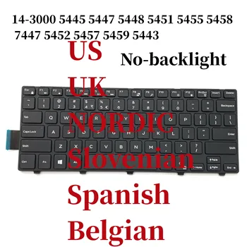 Оригинальная клавиатура для Dell Inspiron 14-3000 5445 5447 5448 5451 5455 5458 7447 5452 5457 5459 5443 NSK-LQ0SC без подсветки