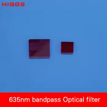 Высококачественный узкополосный 635-нм оптический фильтр Стеклянные окна лазерный приемник красного света аксессуары настраиваемые