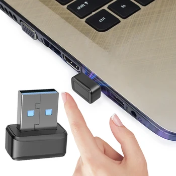 USB-Считыватель Отпечатков Пальцев FIDO U2F Биометрический Сканер Отпечатков Пальцев Windows Hello Anti-Spoofing Биометрический Мини-Ключ Безопасности Dongle