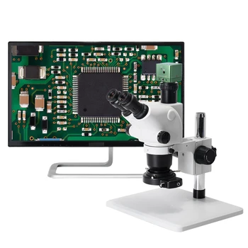 Электронный Окуляр Микроскопа 4K с 7-КРАТНЫМ Цифровым Зумом Камера Микроскопа Промышленная Лаборатория Обнаружила Получение Изображений Видеомагнитофон