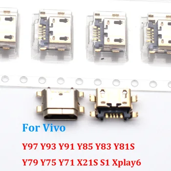 10 шт./лот Micro USB Разъем Зарядный Порт Разъем Для Vivo Y97 Y93 Y91 Y85 Y83 Y81S Y79 Y75 Y71 X21S S1 Xplay6