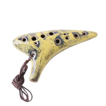 Керамический инструмент Ocarina Alto с отверстиями Подарок начинающему исполнителю Ocarina Gifts Music