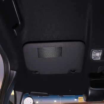 Для Honda N-BOX JF3 JF4 2017-2021 ПВХ Из Углеродного Волокна/Черная Автомобильная Центральная Консоль Косметическое Зеркало Наклейка Отделка Автомобильные Аксессуары