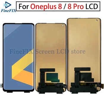 Для OnePlus 8 Pro ЖК-экран Сенсорная панель Дигитайзер Для oneplus 8pro lcd Новые Запасные Части Для ЖК-дисплея OnePlus 8