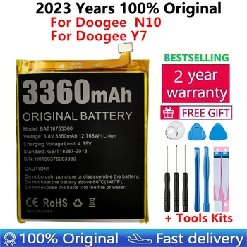 100% Оригинальный высококачественный новый аккумулятор емкостью 3360 мАч для аккумулятора сотового телефона Doogee Y7 N10 Batteria